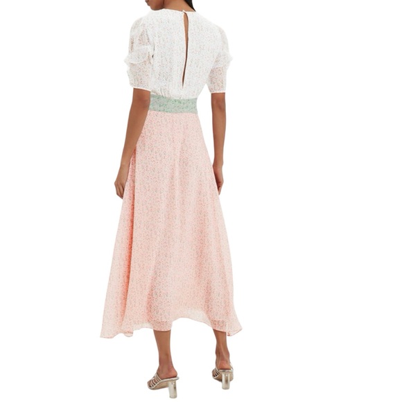 Divine Heritage  Dress Size M Medium Intermix Floral Mixed Print Midi - Picture 3 of 16